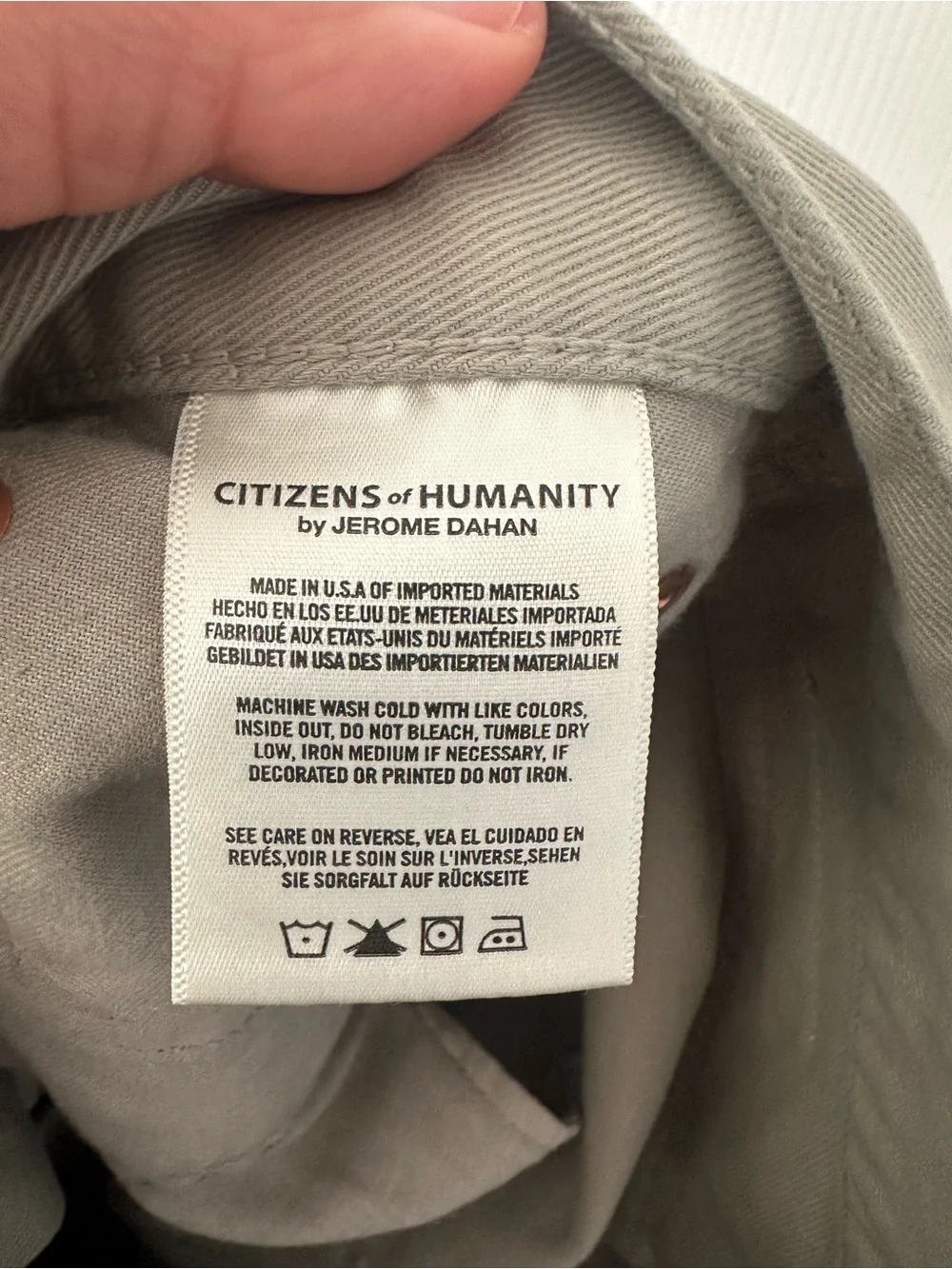 Citizens of Humanity “Noah” super skinny size 34